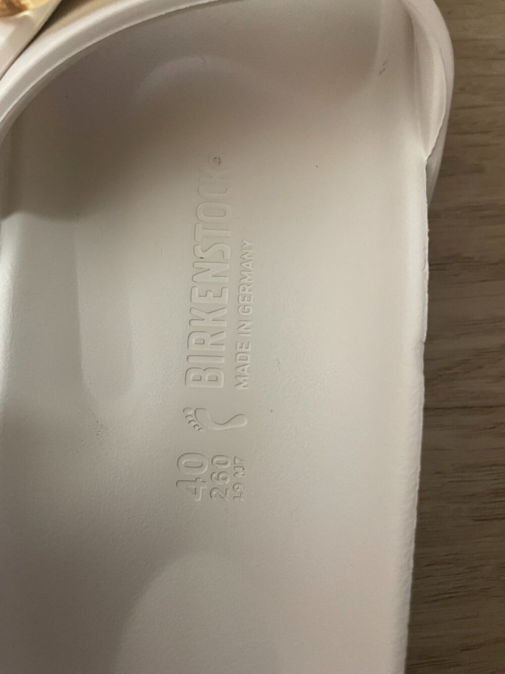 White EVA Birkenstocks - Picture 4 of 5